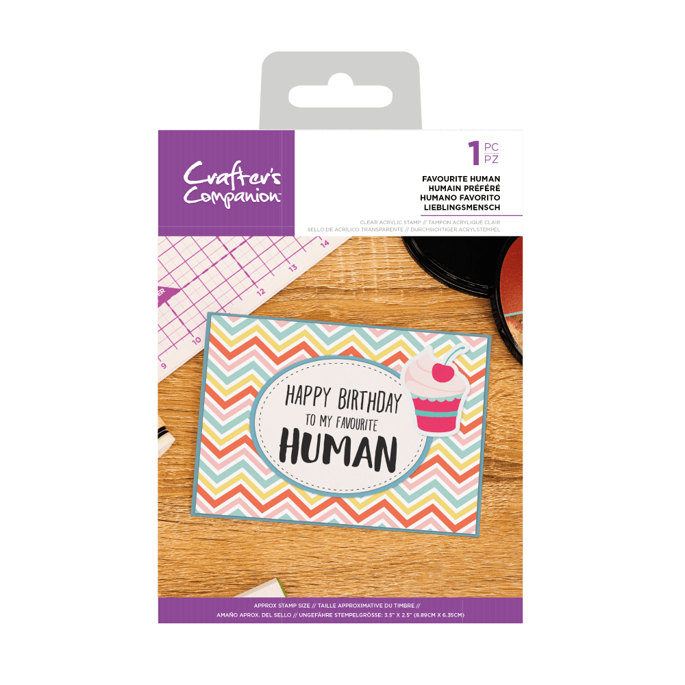 Crafter's Companion Clear Acrylic Stamp - Quirky Sentiment Stamps - Favouri