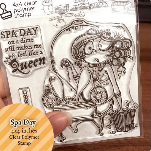 Moonlight Whispers - Spa day - Clear Stamp