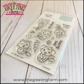 Furmaids stamp set clear stamp set - The Greeting Farm