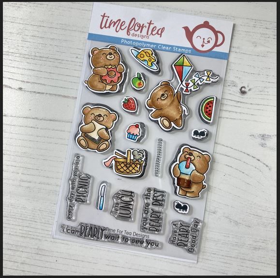 ***NEW*** Time For Tea - Bears Picnic clear stamp set