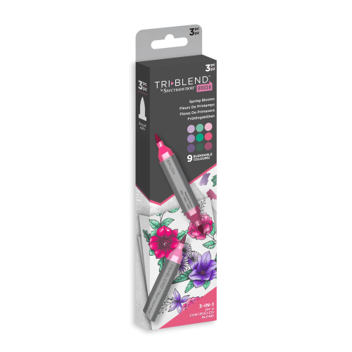 ***NEW*** Spectrum Noir TriBlend Brush - Spring Blooms 3pc