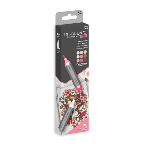 ***NEW*** Spectrum Noir TriBlend Brush - Natural Tones 3pc