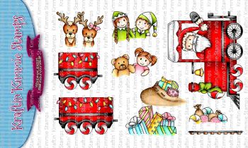 Kraftin' Kimmie - Santa’s Ride clear stamp set