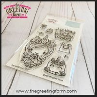 Unicorn Bday clear stamp set - The Greeting Farm