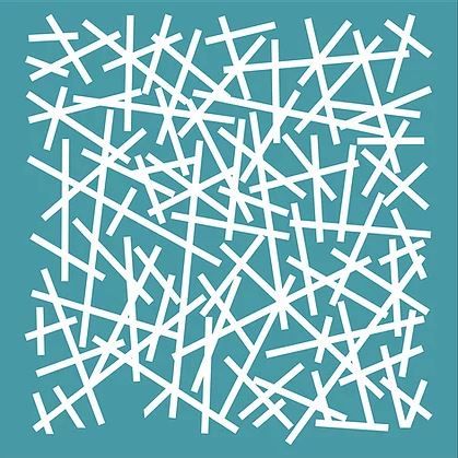 Scattered Straws Stencil - Funky Fossil