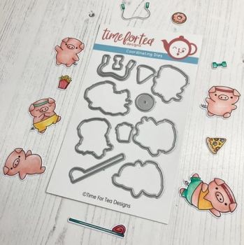 Time For Tea - Workout Pigs Coordinating Die set