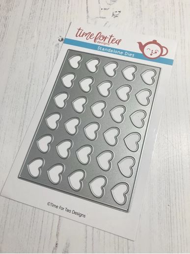 ***NEW*** Time For Tea - Lots Of Love Horizontal Cover Plate Die