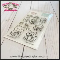 Caffeine Critters clear stamp set - The Greeting Farm