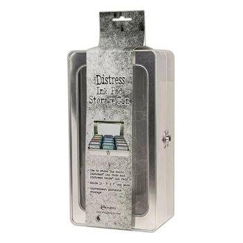 Ranger Tim Holtz Distress Ink Pad Storage Tin – Holds (15) 3″ x 3″ Ink Pads (No Ink Pads Included)