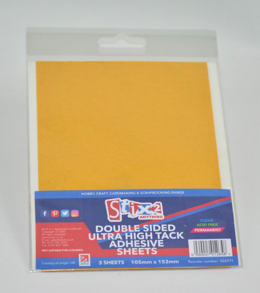 Double Sided Polyester Ultra Clear Sheets - 105mm x 152mm