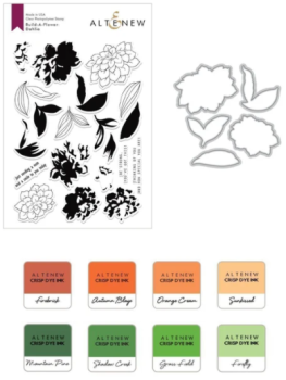 Build-A-Flower: Dahlia Layering Stamp & Die Set & Ink Bundle - Altenew