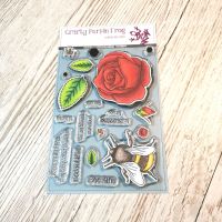 Blooming Marvelous Stamp Set - Crafty Purple Frog