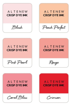 Pretty in Peach 6 Crisp Dye Ink Mini Cube Set - Altenew