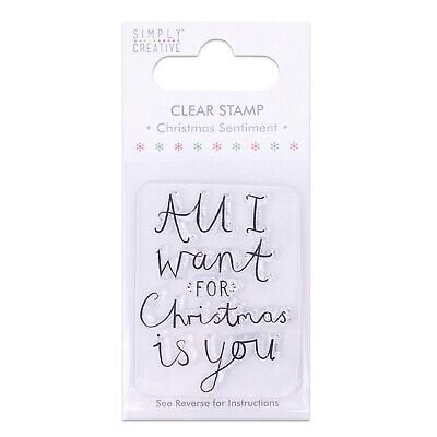 Simply creative - All I want for Christmas stamp