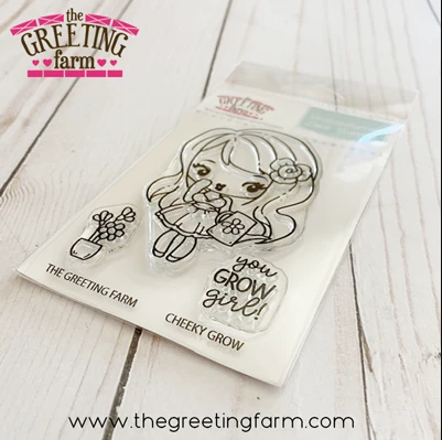Cheeky Grow clear stamp set - The Greeting Farm