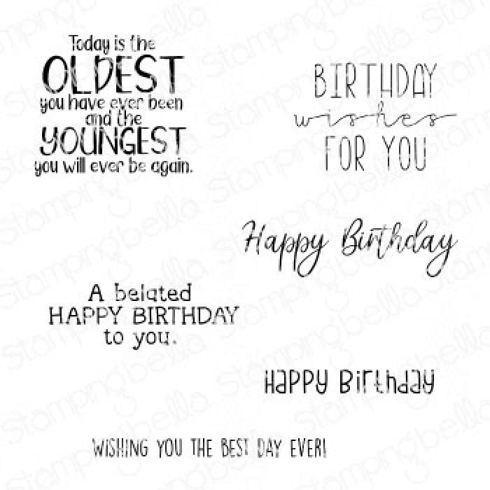 ***PRE-ORDER***NEW***Stamping Bella - SENTIMENT SET HAPPY BIRTHDAY TO YOU