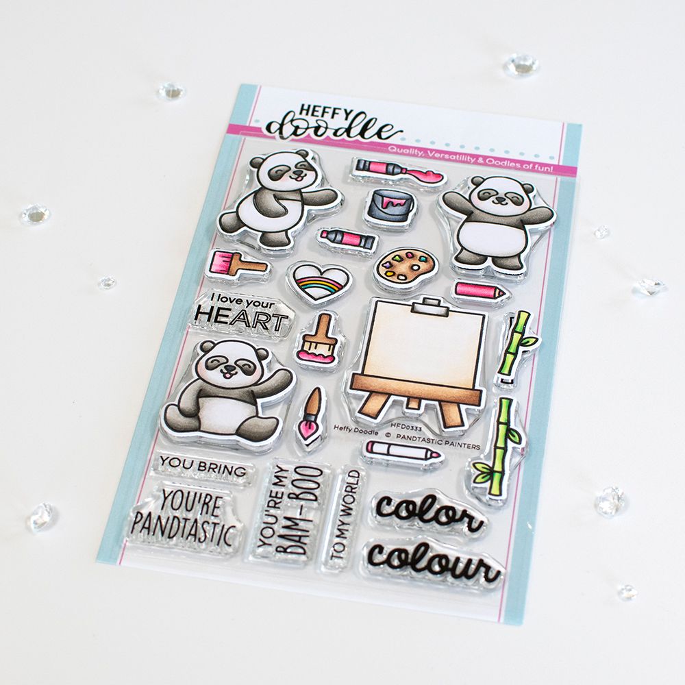 ***NEW*** Heffy Doodle - Pandtastic Painters clear stamps