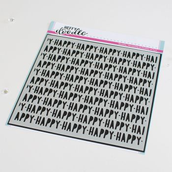 Heffy Doodle - Lots of Happy stencil
