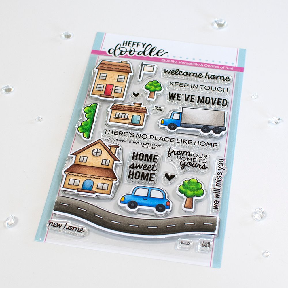 ***NEW*** Heffy Doodle - Home Sweet Home clear stamps