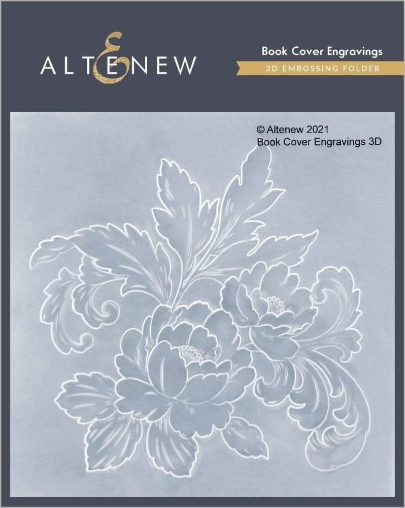 Book Cover Engravings Embossing Folder - Altenew