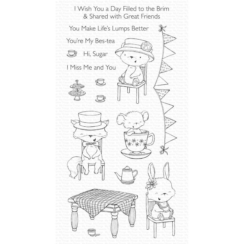 My Favorite Things - Tea Party Clear Stamps