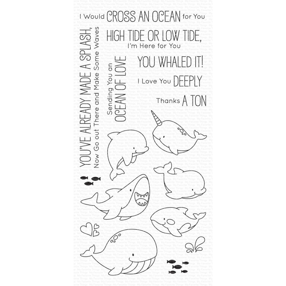 ***PRE-ORDER*** My Favorite Things - Friends with Fins Clear Stamps