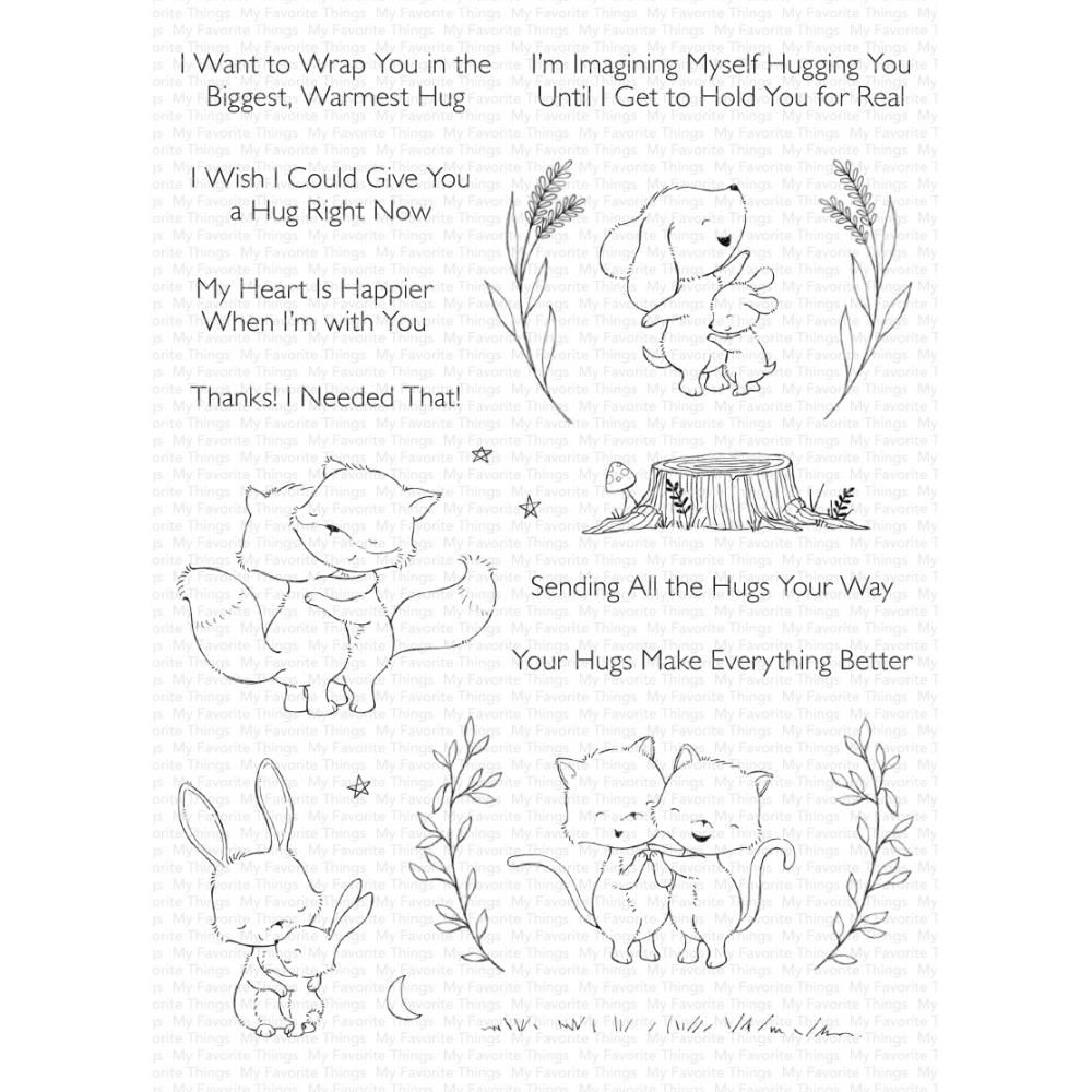 ***PRE-ORDER*** My Favorite Things - Hugs Make Everything Better Clear Stam