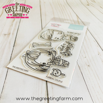 Furreal couple clear stamp set - The Greeting Farm