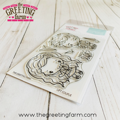 **NEW** Lift couple clear stamp set - The Greeting Farm