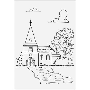 ***NEW*** Crafter's Companion Lee Holland Photopolymer Stamp - Village Church