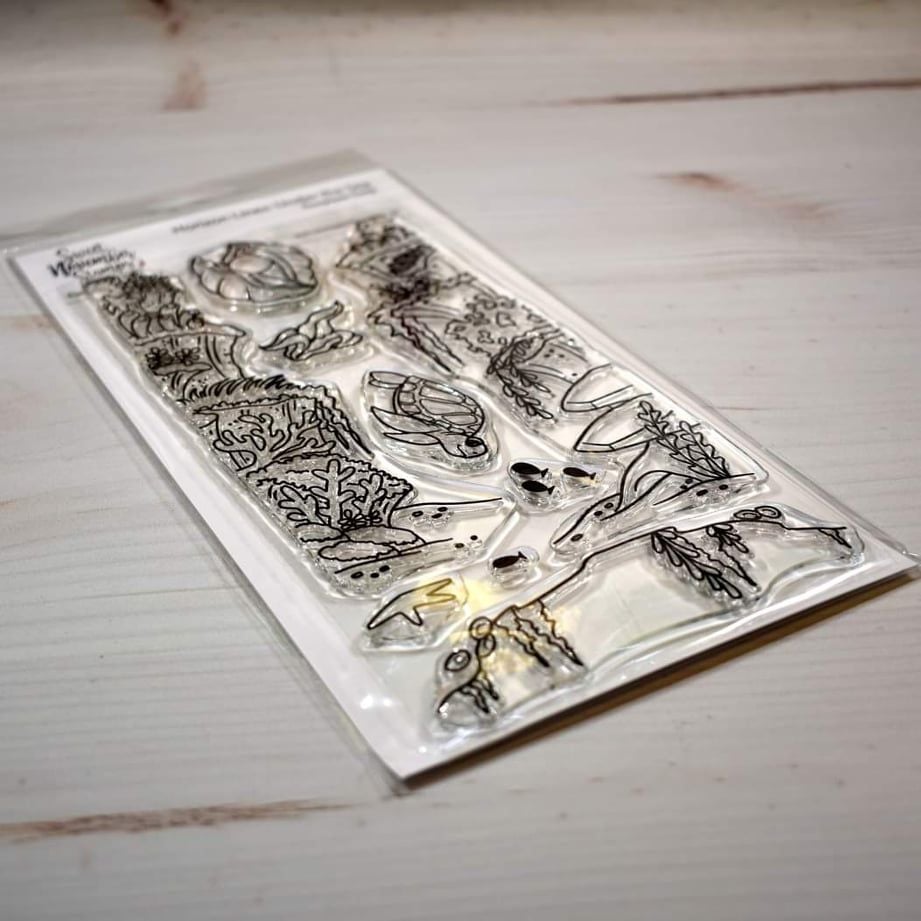 ****NEW****Sweet November - Horizon Lines - Under the sea Clear stamp set