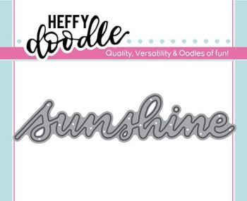 Heffy Doodle - Sunshine word die