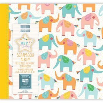 First Editions Hey Baby - Elephants 8x8 scrapbook Album 