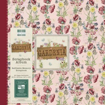 First Editions Gardenia Flowers 12x12 scrapbook Album 