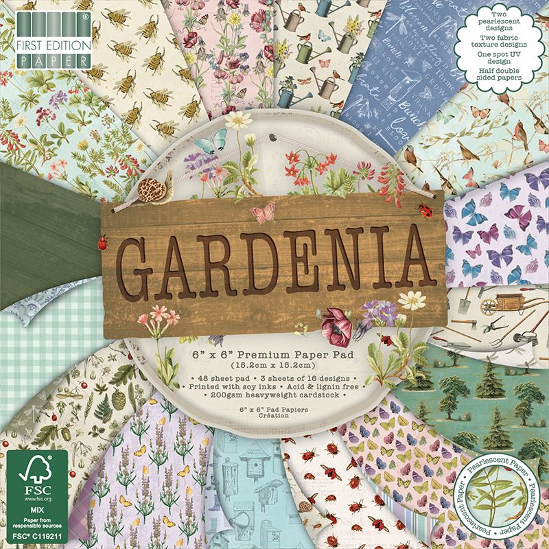 First Edition 6x6 FSC Paper Pad Gardenia