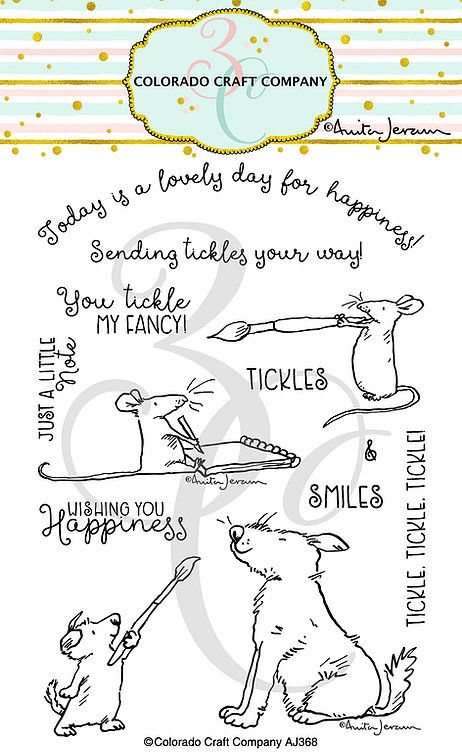 Colorado Craft Company ~ Anita Jeram ~ Wishing You Happiness clear stamp se