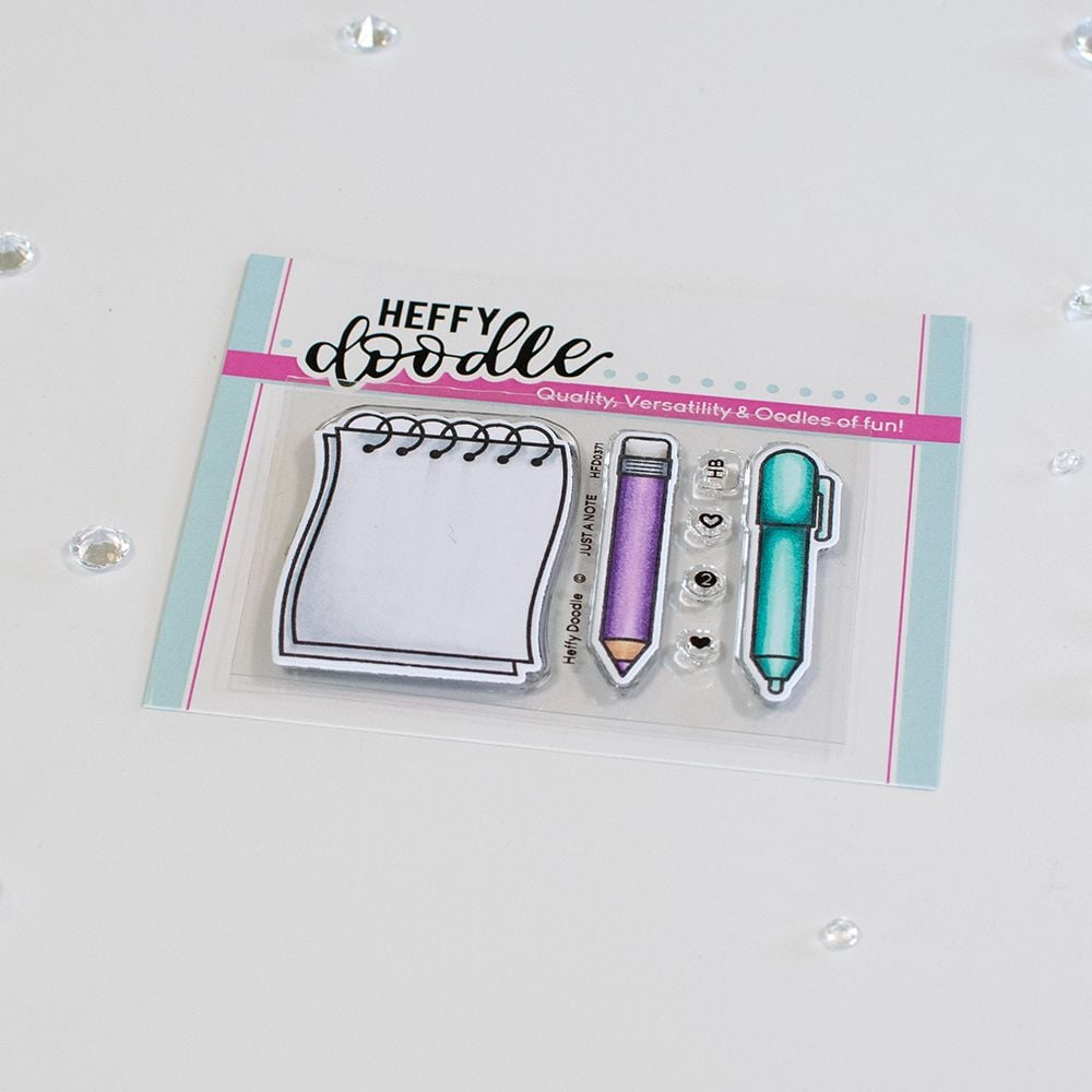 ***NEW*** Heffy Doodle - Just a Note clear stamps