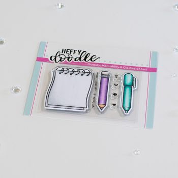 Heffy Doodle - Just a Note clear stamps