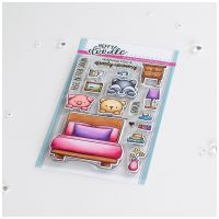 Heffy Doodle - Bed Heads clear stamps