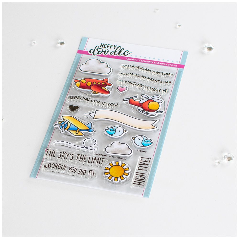 ***NEW*** Heffy Doodle - Flying High clear stamps