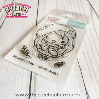 Holiday Anya 9 clear stamp set - The Greeting Farm