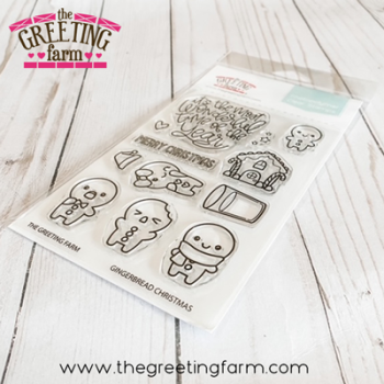 Gingerbread Christmas clear stamp set - The Greeting Farm