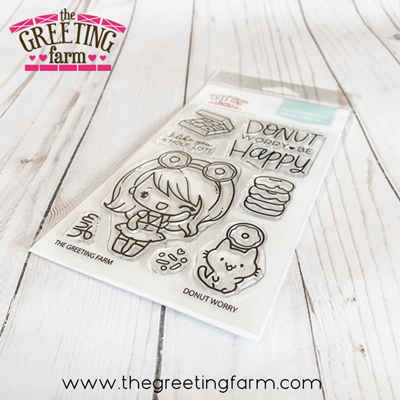 ***NEW*** Donut Worry clear stamp set - The Greeting Farm