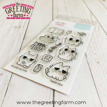Thank Mew clear stamp set - The Greeting Farm