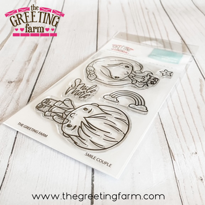 ***NEW*** Smile Couple clear stamp set - The Greeting Farm