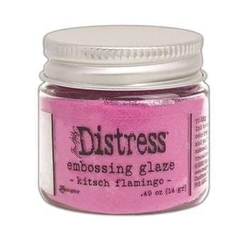 Distress Embossing Glaze Kitsch Flamingo