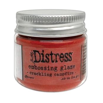 Distress Embossing Glaze Crackling Campfire