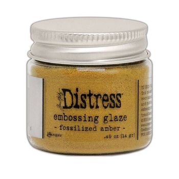 Distress Embossing Glaze Fossilized Amber