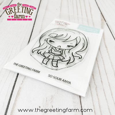 So Sour Anya clear stamp set - The Greeting Farm