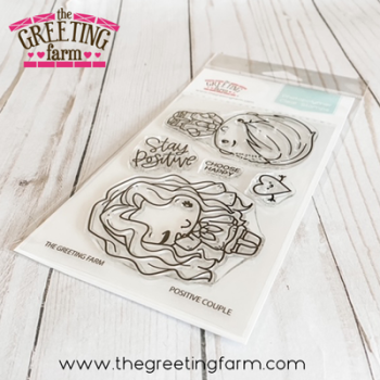Positive Couple clear stamp set - The Greeting Farm